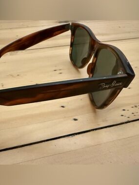 Ray-Ban Tortoise Frame with Dark Green Lenses